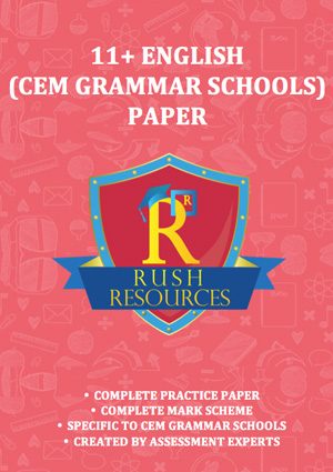 11+ cem grammar english paper
