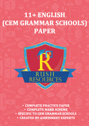 11+ cem grammar english paper