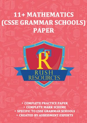 11+ csse mathematics grammar paper